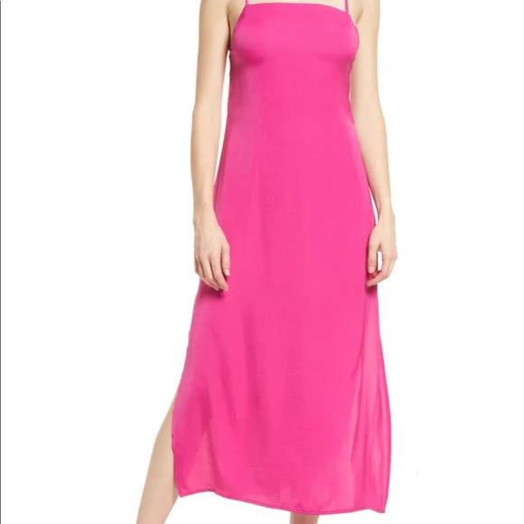 Hot pink midi dress - Picture 2 of 4